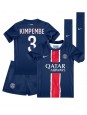 Paris Saint-Germain Presnel Kimpembe #3 Hjemmedraktsett Barn 2024-25 Korte ermer (+ bukser)